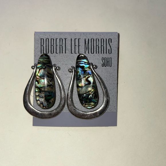 Robert Lee Morris Accessories - Robert Lee Morris Soho Sculptural Abalone earrings